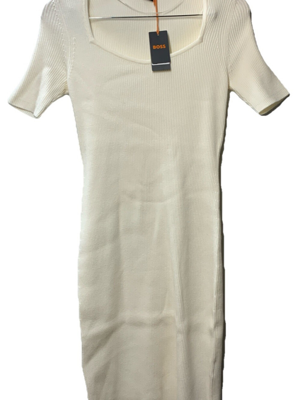 Hugo BOSS Women's Fesco Dress Short Sleeve Sweater Dress Casual Pull-on Size M